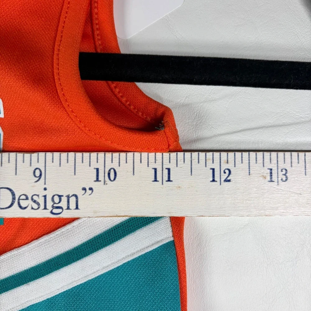 NFL Team Apparel Miami Dolphins Toddler Girls Cheerleader Dress Orange Aqua 4T